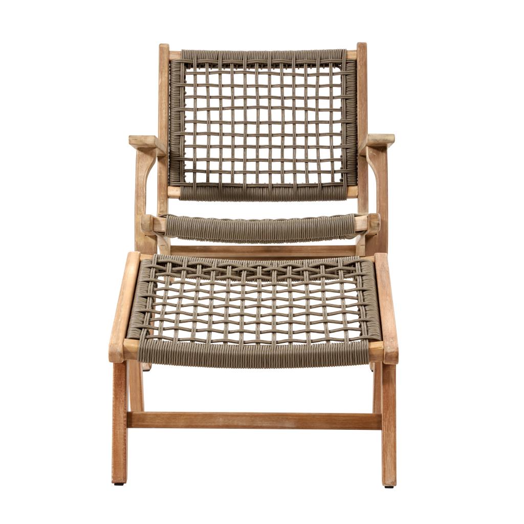 Sesto Outdoor Chair and Hocker Set