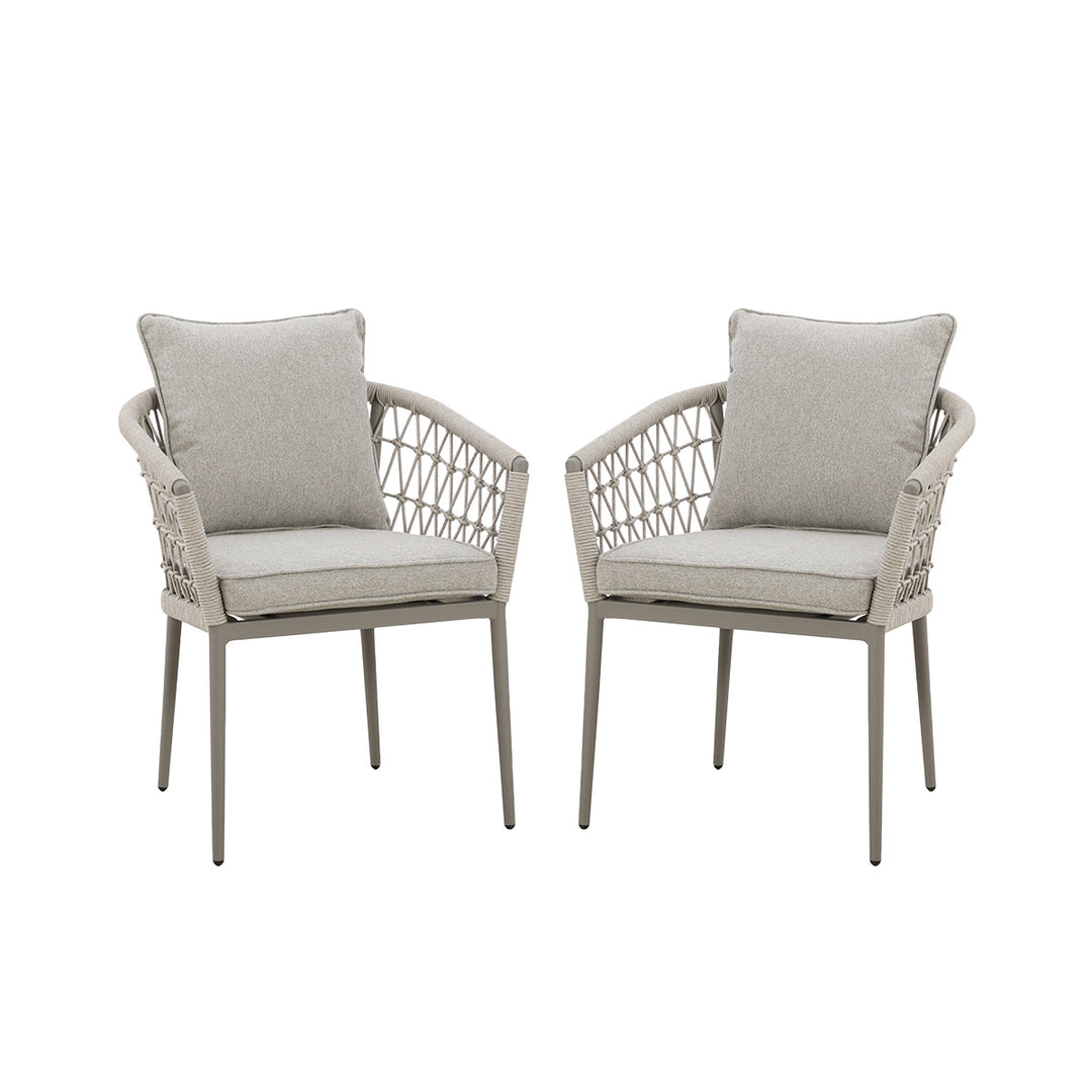 Maze - Monaco Rope Weave Pair of Dining Chairs