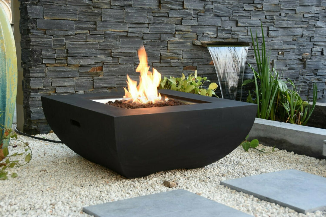 Aurora Black Fire Table - OFG114 - Modern Rattan