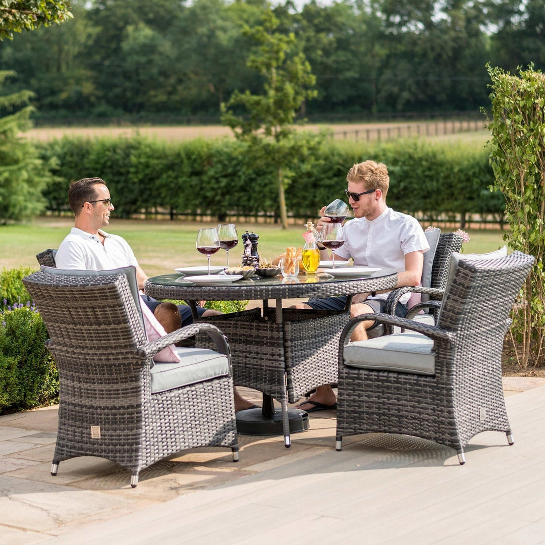 Enhance Your Outdoor Living Space with A 4-Seat Dining Set - Modern Rattan
