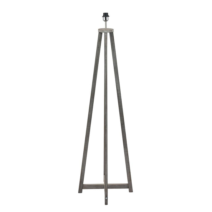 Whitby Grey Wash Wood Tapered 4 Post Floor Lamp Base