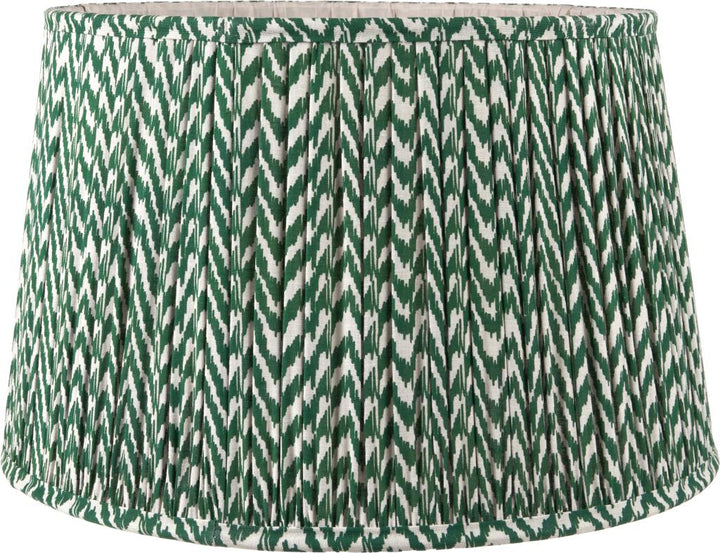 Vienna 30cm Forest Green Chevron Mushroom Pleat Shade