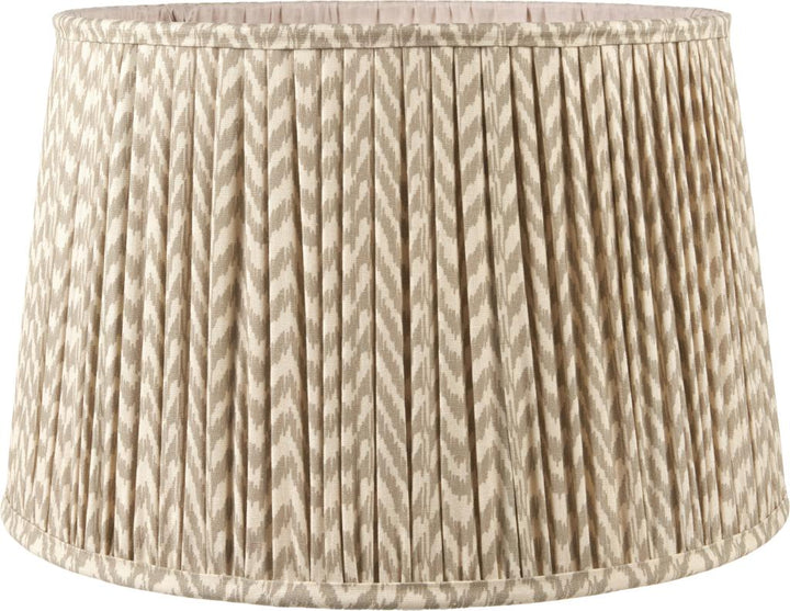 Vienna 45cm Taupe Chevron Mushroom Pleat Shade