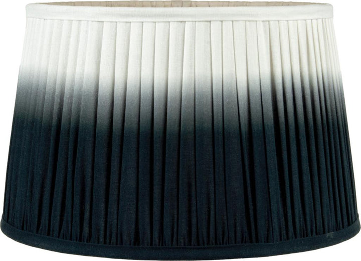 Scallop 40cm Black Ombre Soft Pleated Tapered Shade