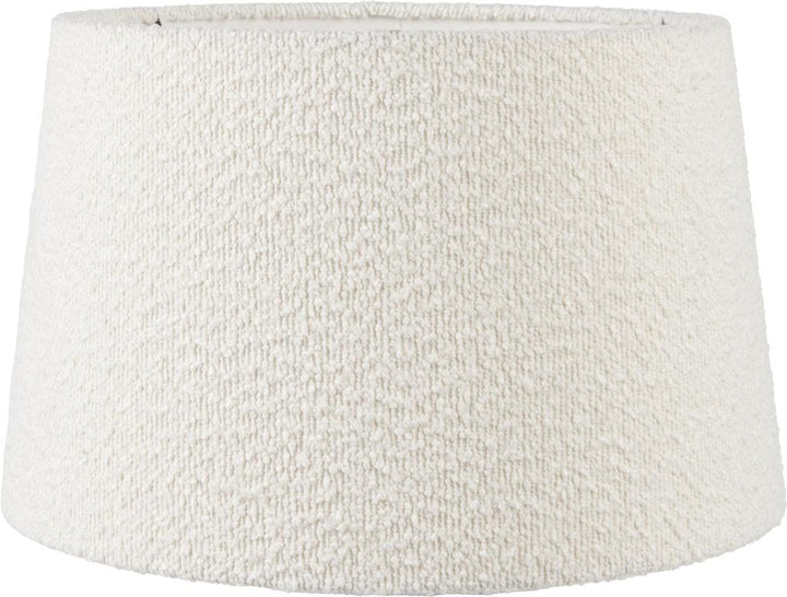 Martigues 40cm White Boucle Tapered Cylinder Shade