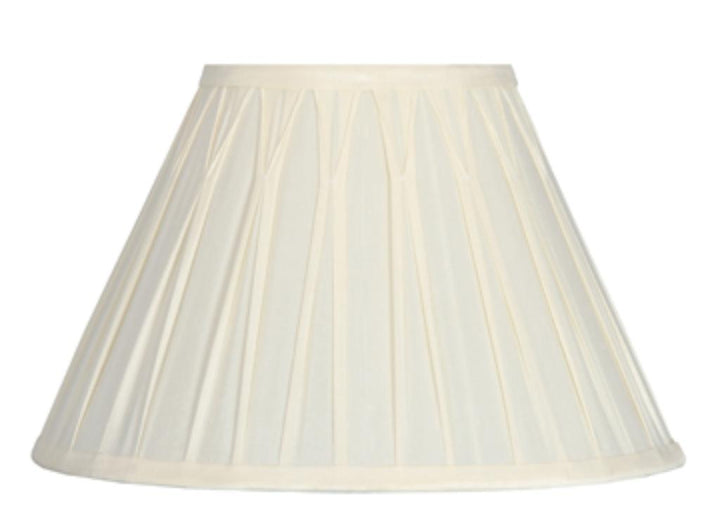 Garbo 15cm Cream Polysilk Pinch Pleat Shade
