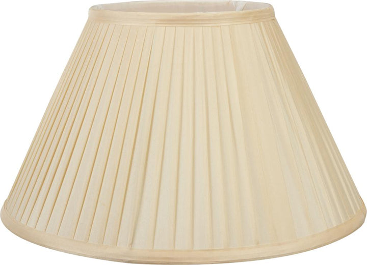 Bacall 35cm Almond Silk Knife Pleat Empire Shade