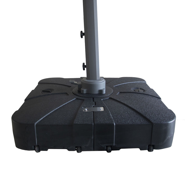 Apollo LED 3m Round Rotating Cantilever Parasol - With Base
