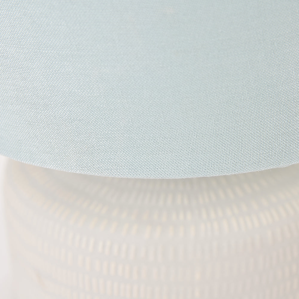 Kai Duck Egg Textured Ceramic Table Lamp
