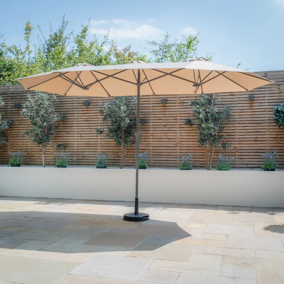Capri 2.2x4M Rectangular Parasol With Crank