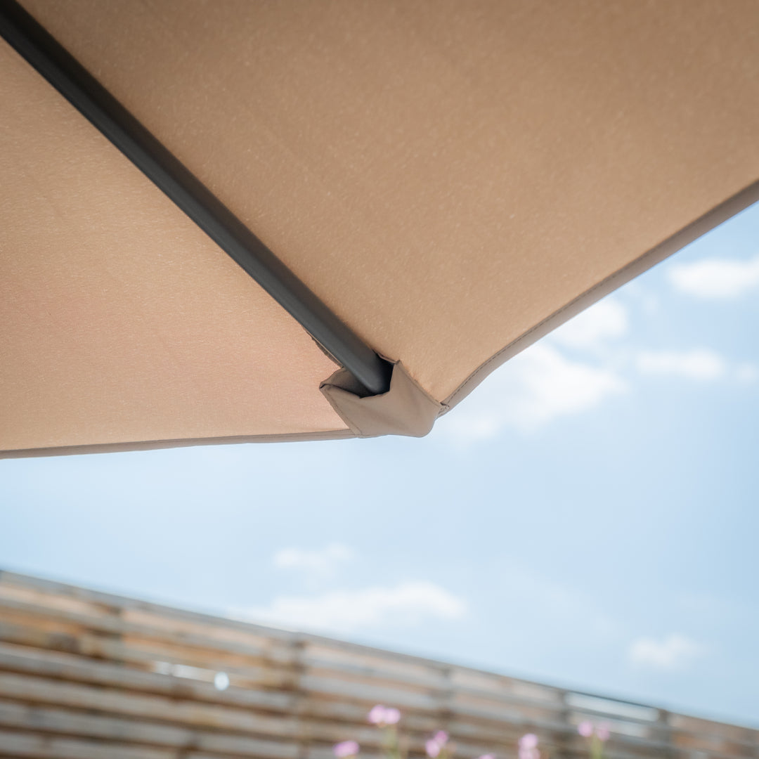 Capri 2.2x4M Rectangular Parasol With Crank