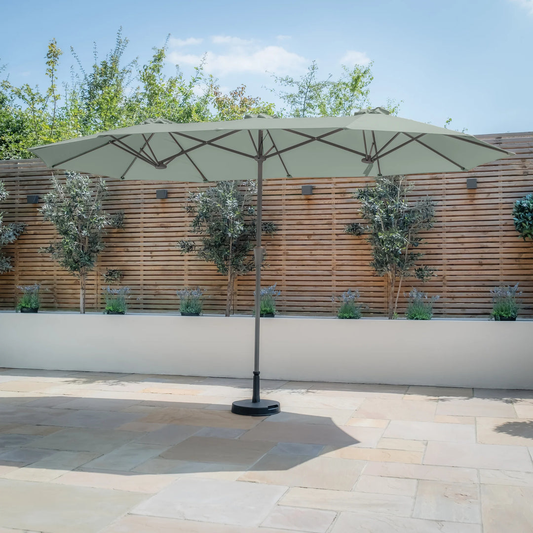 Capri 2.2x4M Rectangular Parasol With Crank