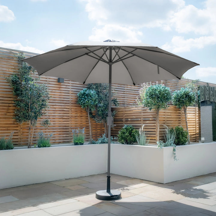 Capri 2.7M Round Parasol With Crank & Twist Tilt
