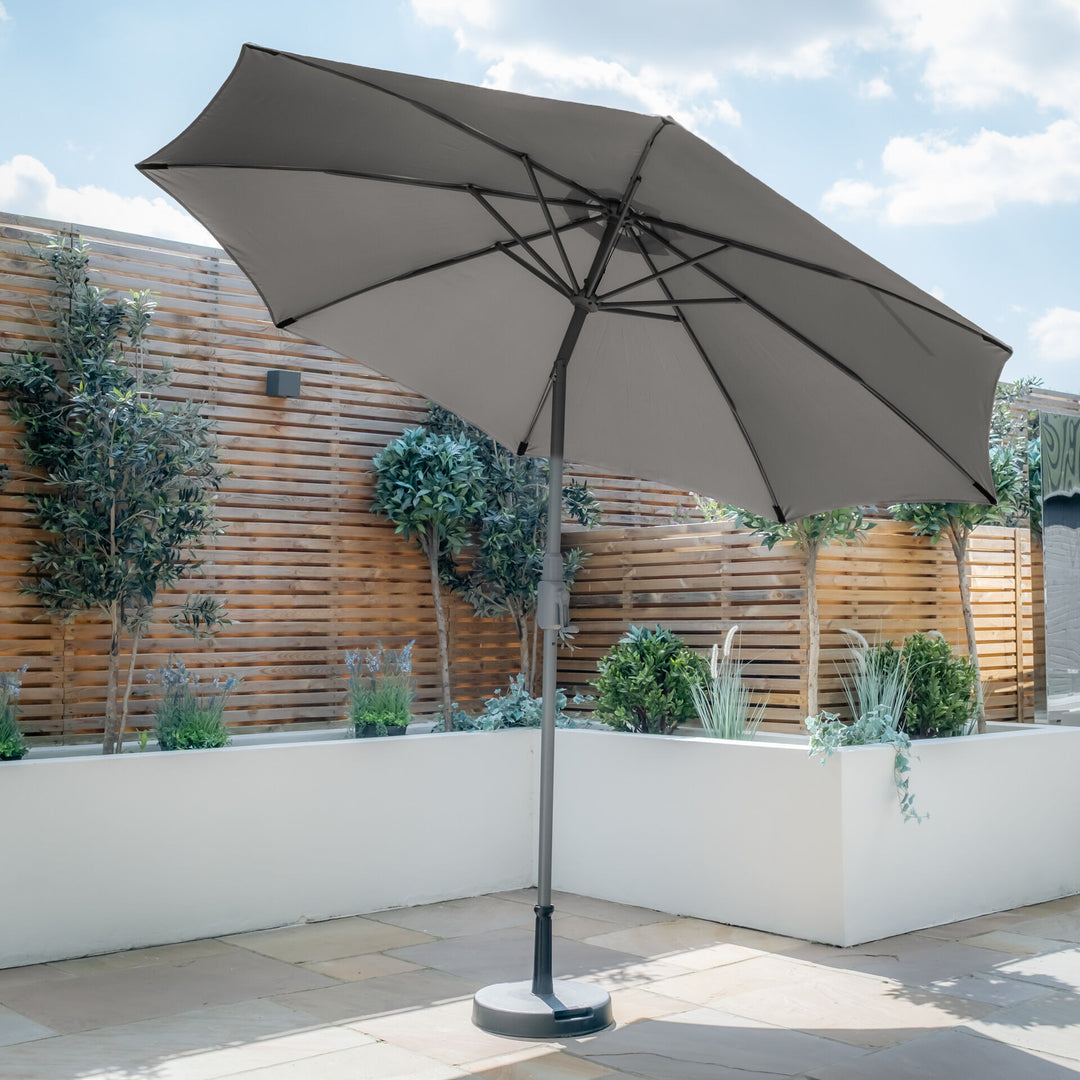 Capri 2.7M Round Parasol With Crank & Twist Tilt