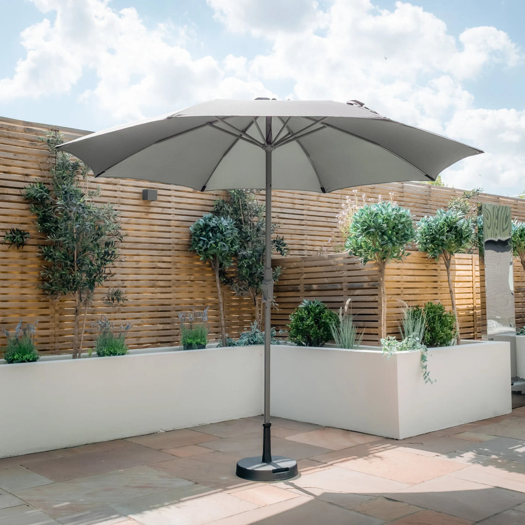 Capri 2.7M Round Parasol With Crank & Twist Tilt