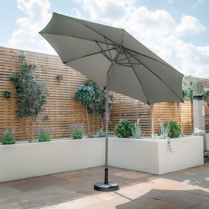 Capri 2.7M Round Parasol With Crank & Twist Tilt