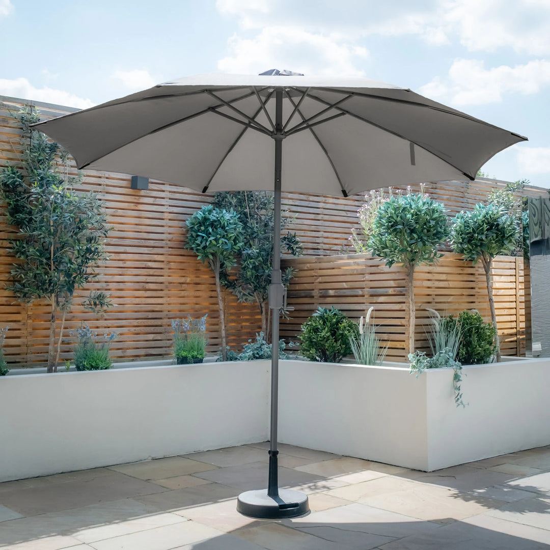 Capri 3M Round Parasol With Crank & Twist Tilt