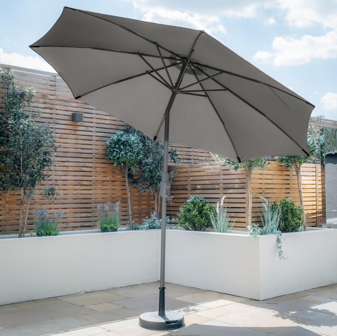 Capri 3M Round Parasol With Crank & Twist Tilt