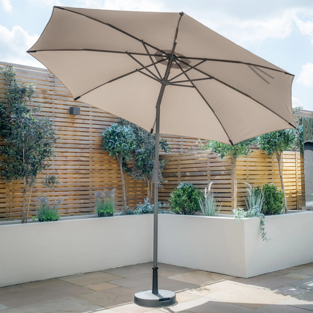Capri 3M Round Parasol With Crank & Twist Tilt