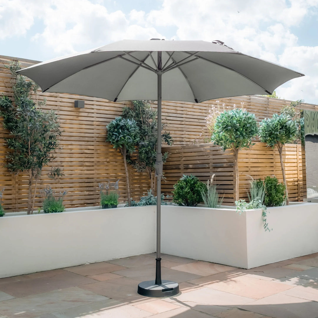 Capri 3M Round Parasol With Crank & Twist Tilt