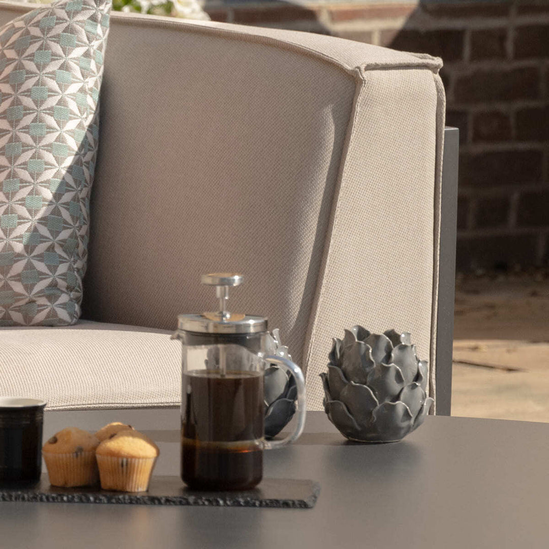 Ibiza Medium Corner Sofa Set With Round Coffee Table