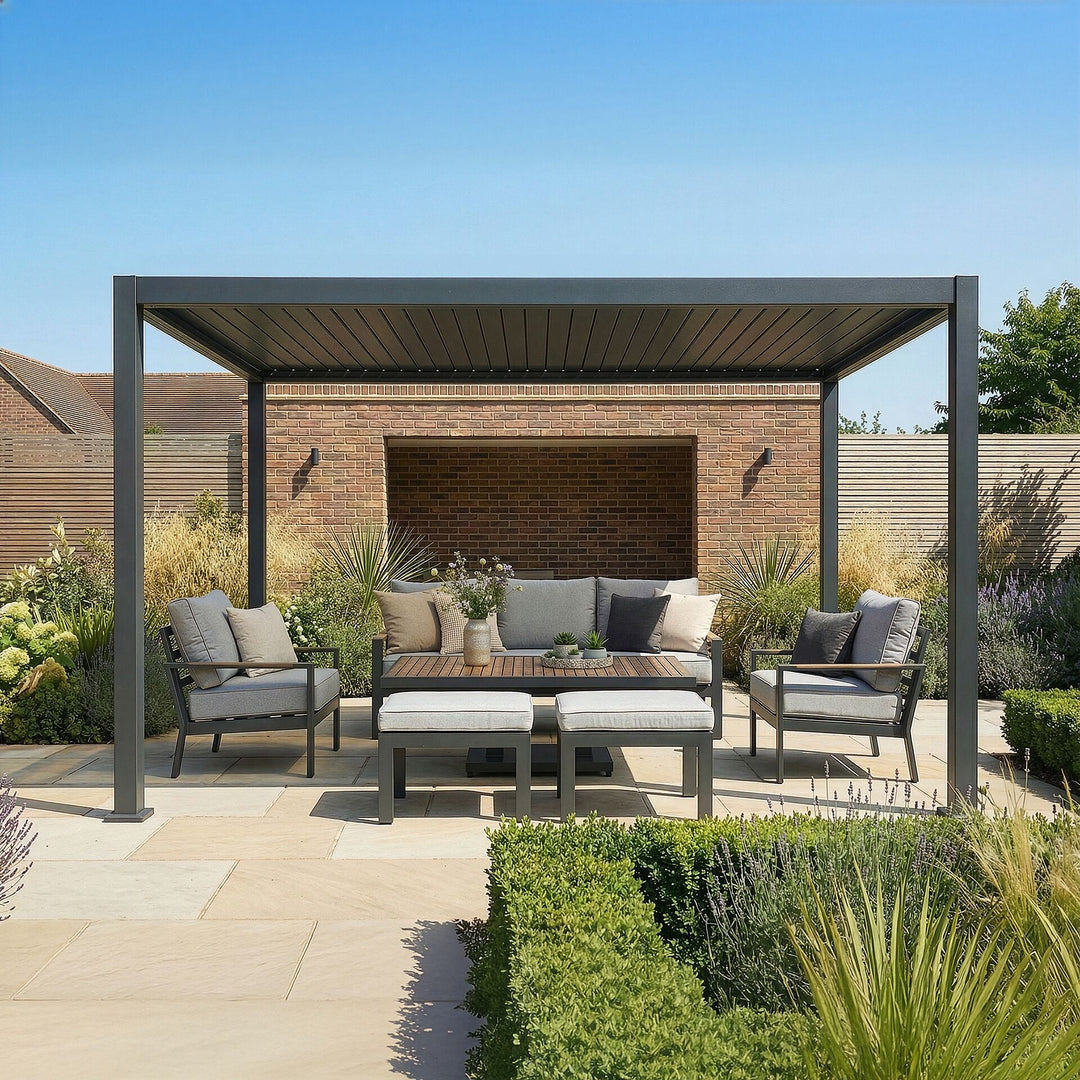 Jupiter Pergola Aluminium Rectangular 30x40 - Frame Only