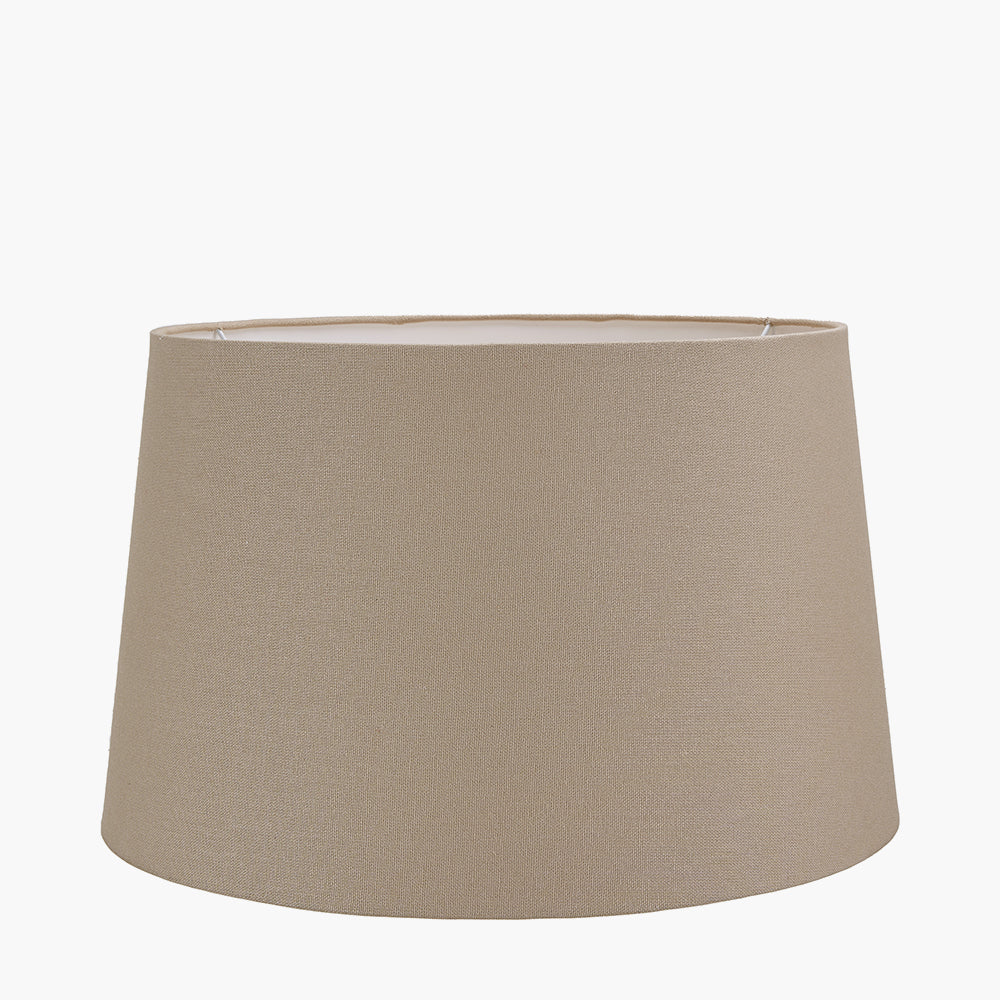 Winston 20cm Taupe Handloom Tapered Cylinder Shade