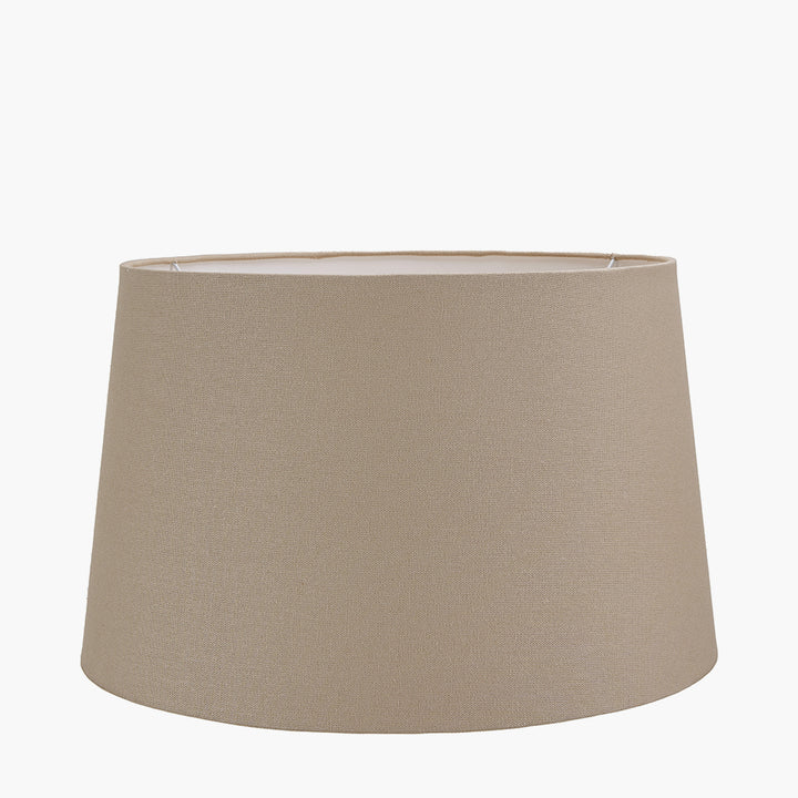 Winston 20cm Taupe Handloom Tapered Cylinder Shade