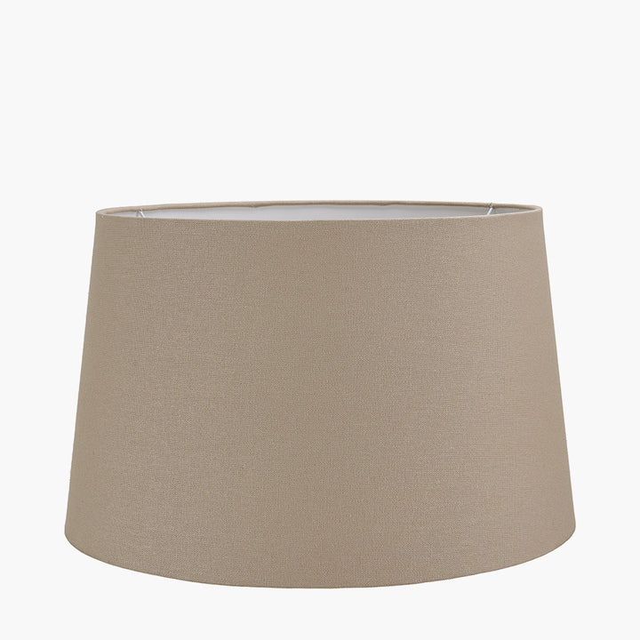 Winston 20cm Taupe Handloom Tapered Cylinder Shade