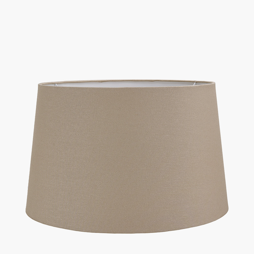 Winston 20cm Taupe Handloom Tapered Cylinder Shade