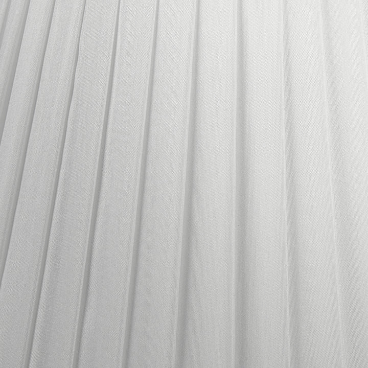 Lyndon 25cm Ivory Poly Cotton Knife Pleat Shade
