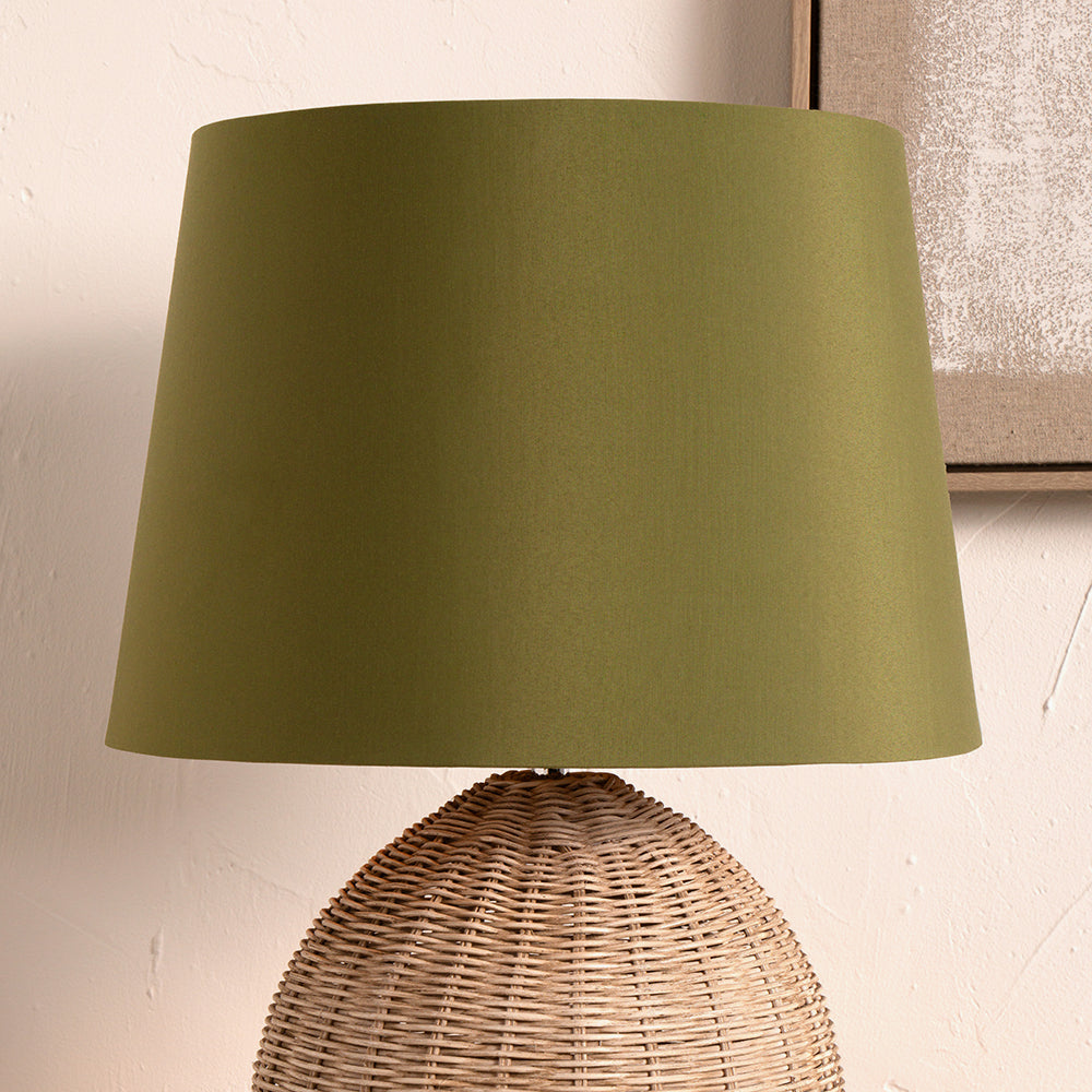 Adelaide 25cm Sage Tapered Poly Cotton Shade