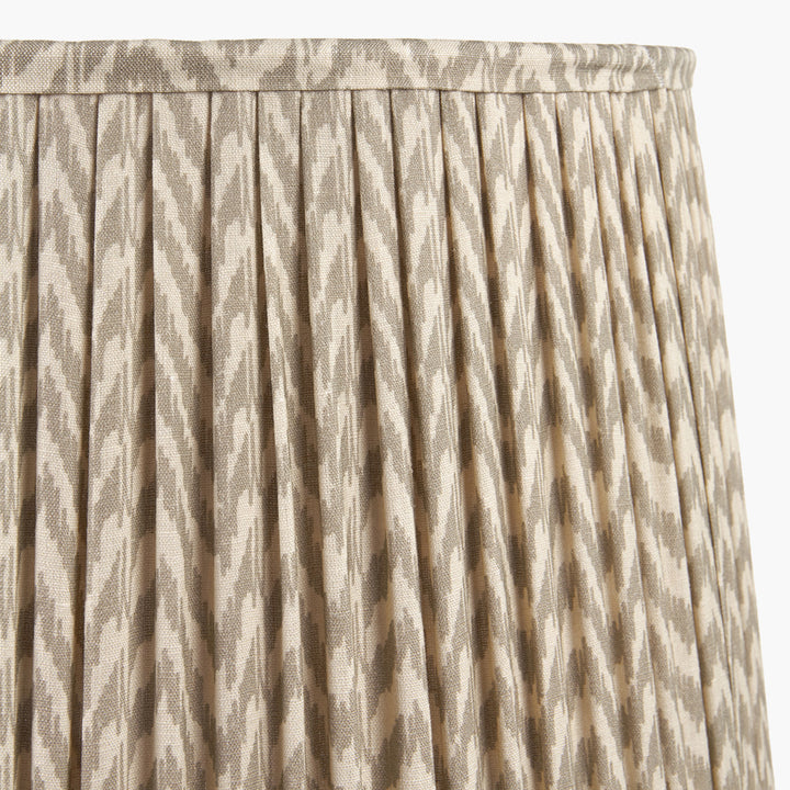 Vienna 35cm Taupe Chevron Mushroom Pleat Shade
