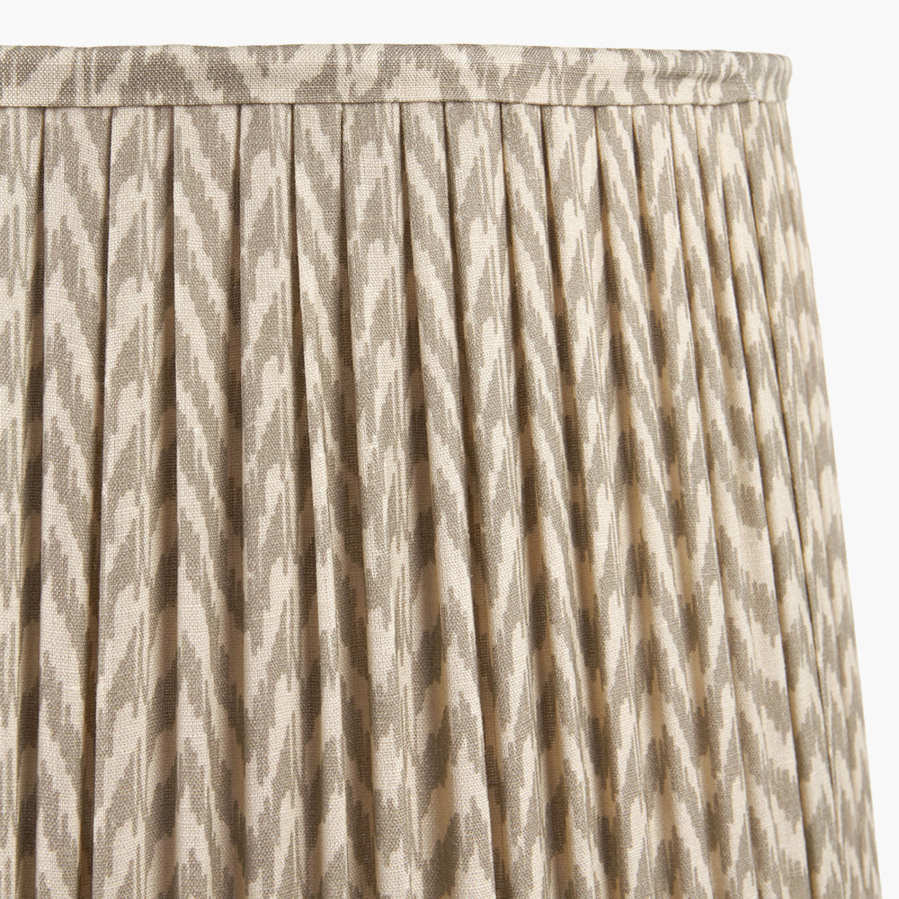 Vienna 35cm Taupe Chevron Mushroom Pleat Shade