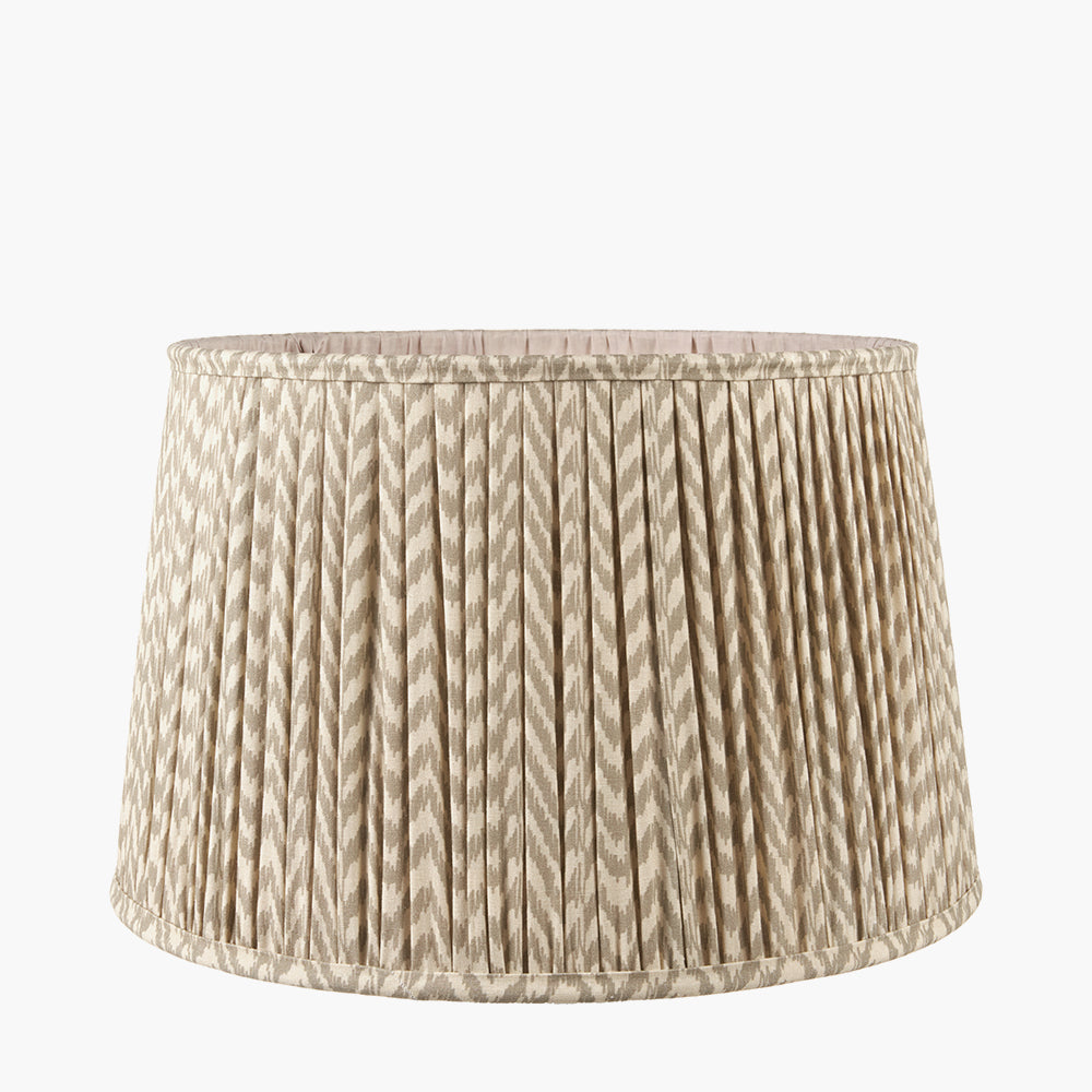 Vienna 35cm Taupe Chevron Mushroom Pleat Shade