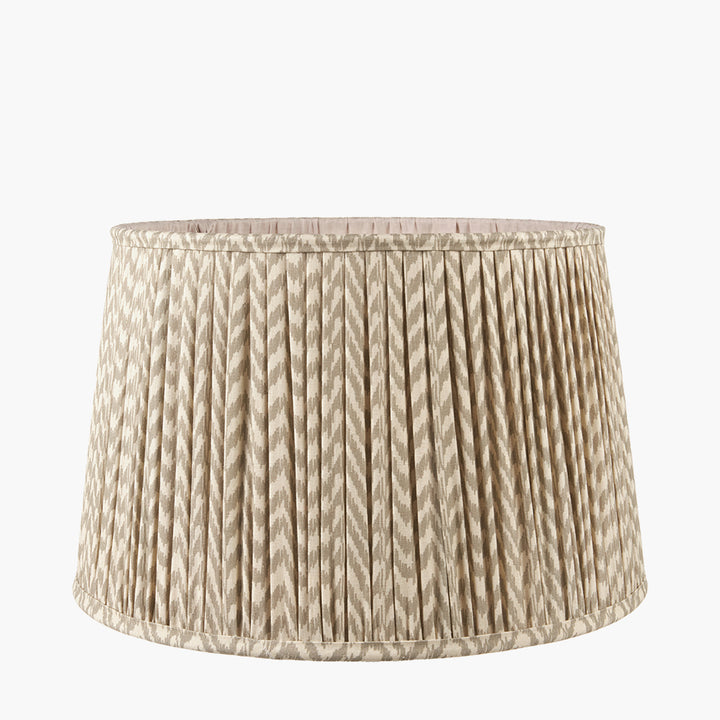 Vienna 35cm Taupe Chevron Mushroom Pleat Shade
