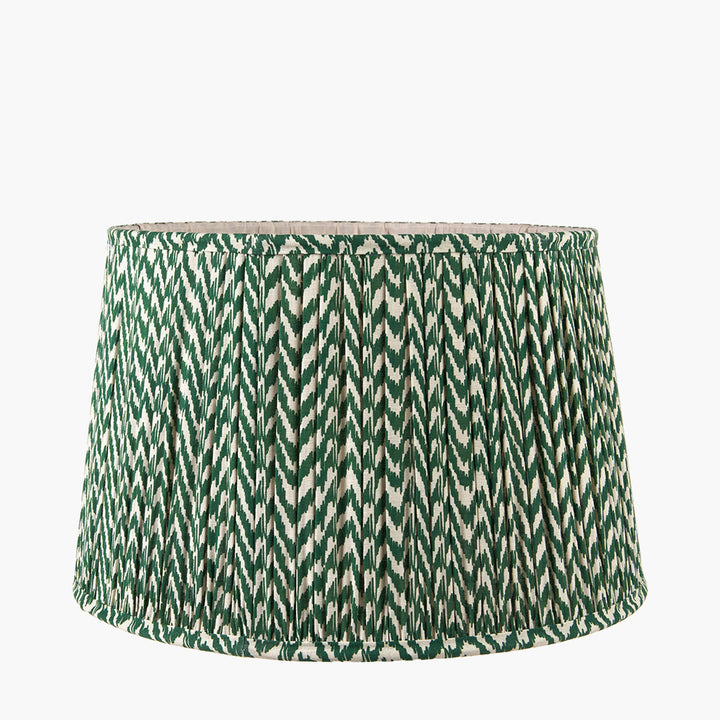 Vienna 45cm Forest Green Chevron Mushroom Pleat Shade