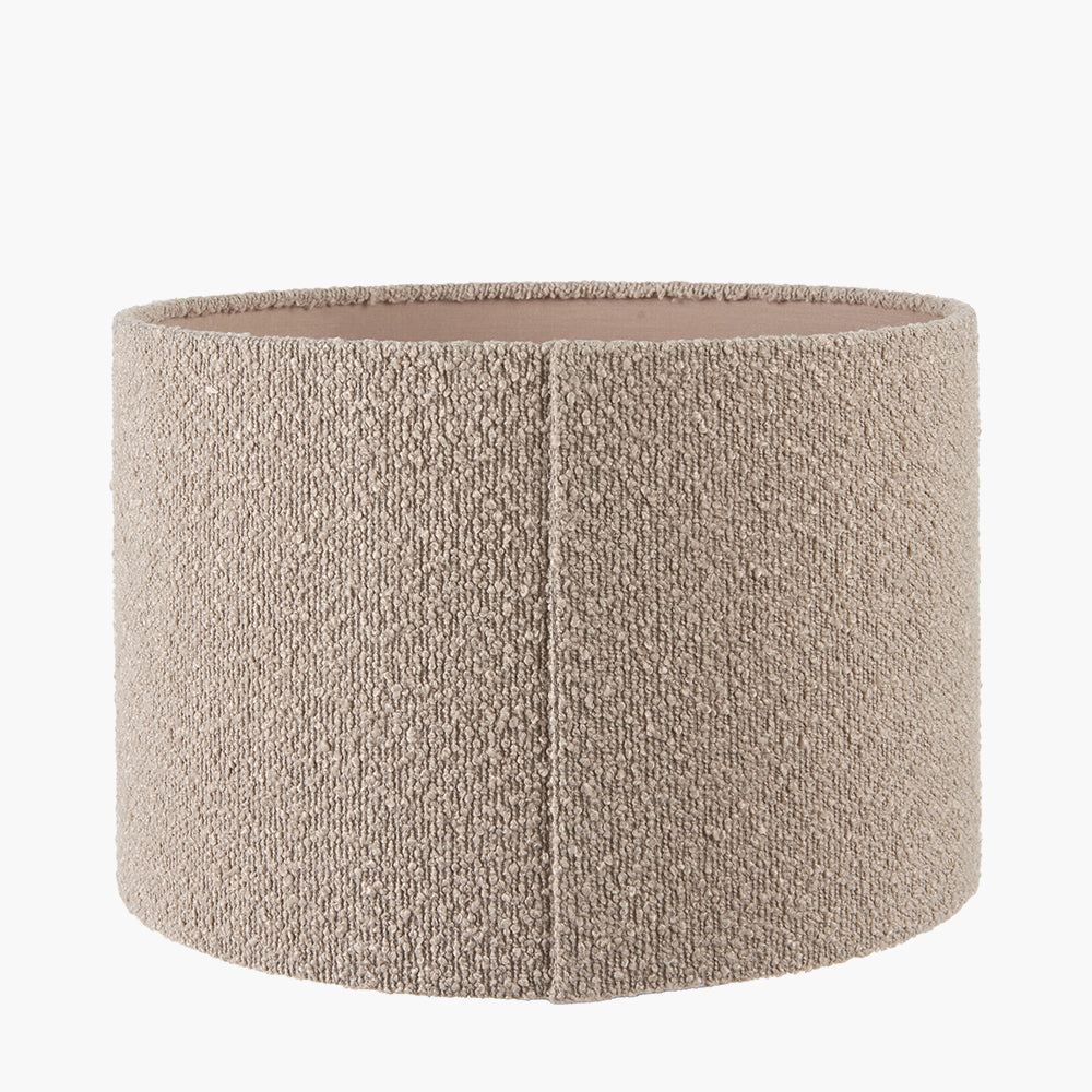 Rouen 40cm Taupe Boucle Cylinder Shade