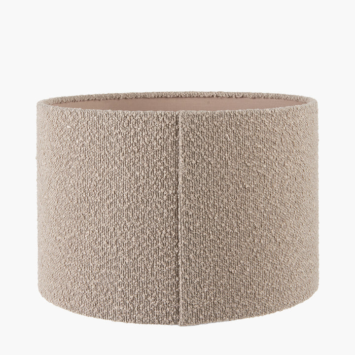 Rouen 40cm Taupe Boucle Cylinder Shade