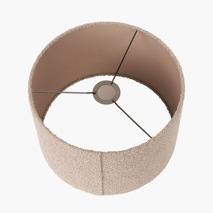 Rouen 40cm Taupe Boucle Cylinder Shade