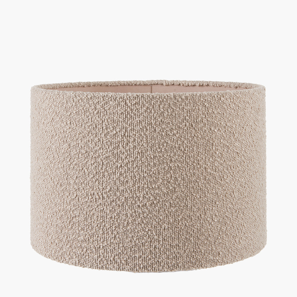 Rouen 40cm Taupe Boucle Cylinder Shade