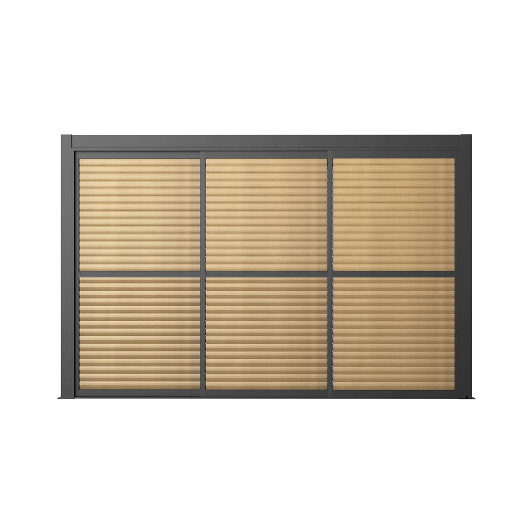 Maze - Como Pergola Sliding Louvre Doors 4m Side