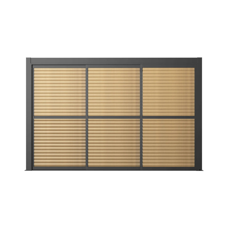 Maze - Como Pergola Sliding Louvre Doors 4m Side
