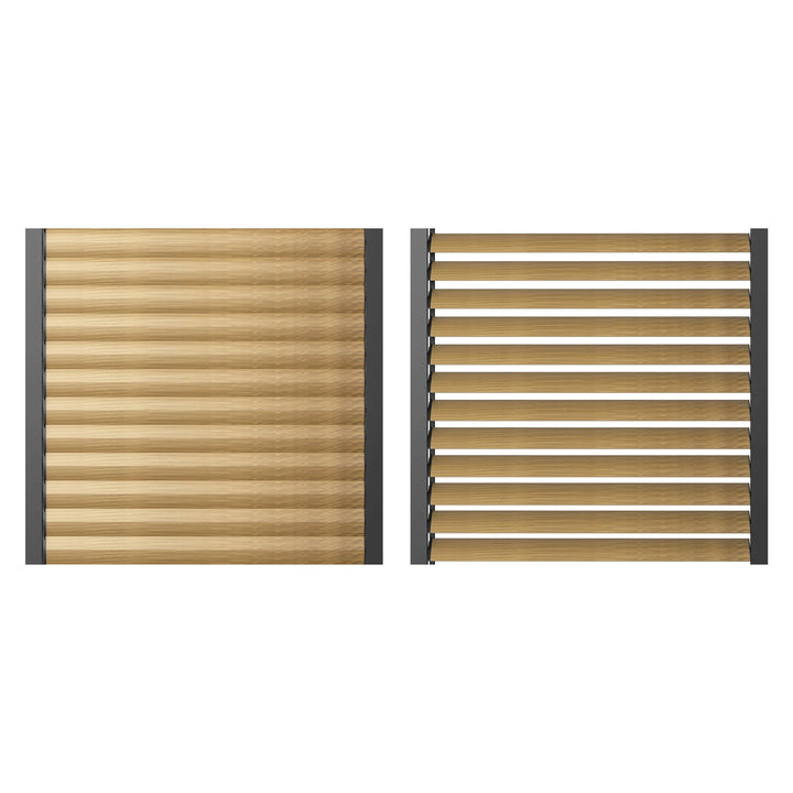 Maze - Como Pergola Sliding Louvre Doors 4m Side