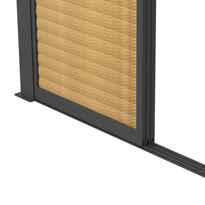 Maze - Como Pergola Sliding Louvre Doors 4m Side