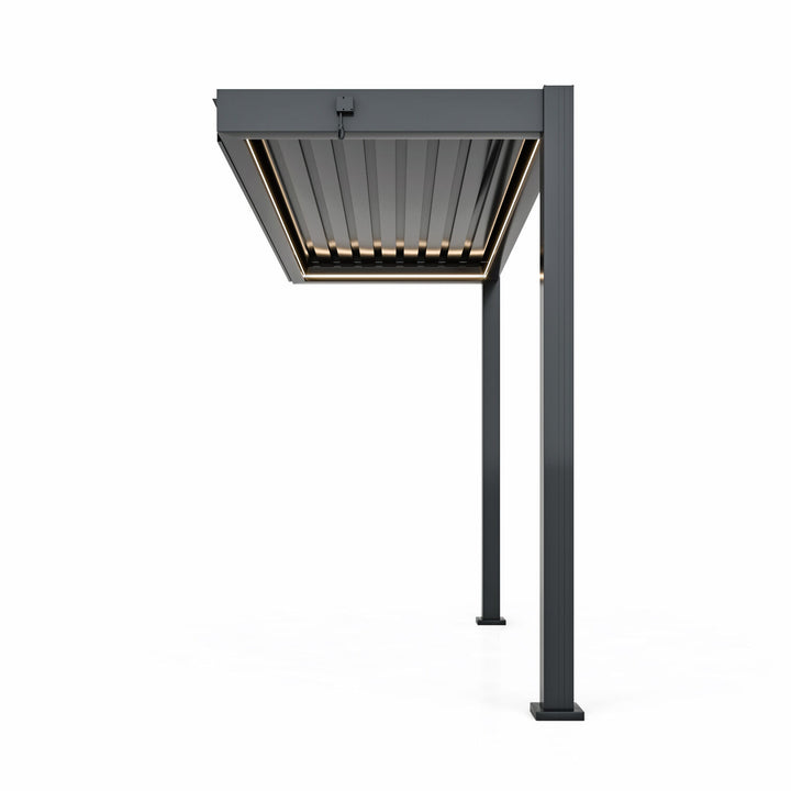 Eden Pergola Aluminium Manual Extension 30x13.75 - Frame Only - Grey