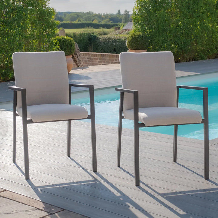 Maze -  Outdoor Fabric Pair of Ibiza Dining Chairs