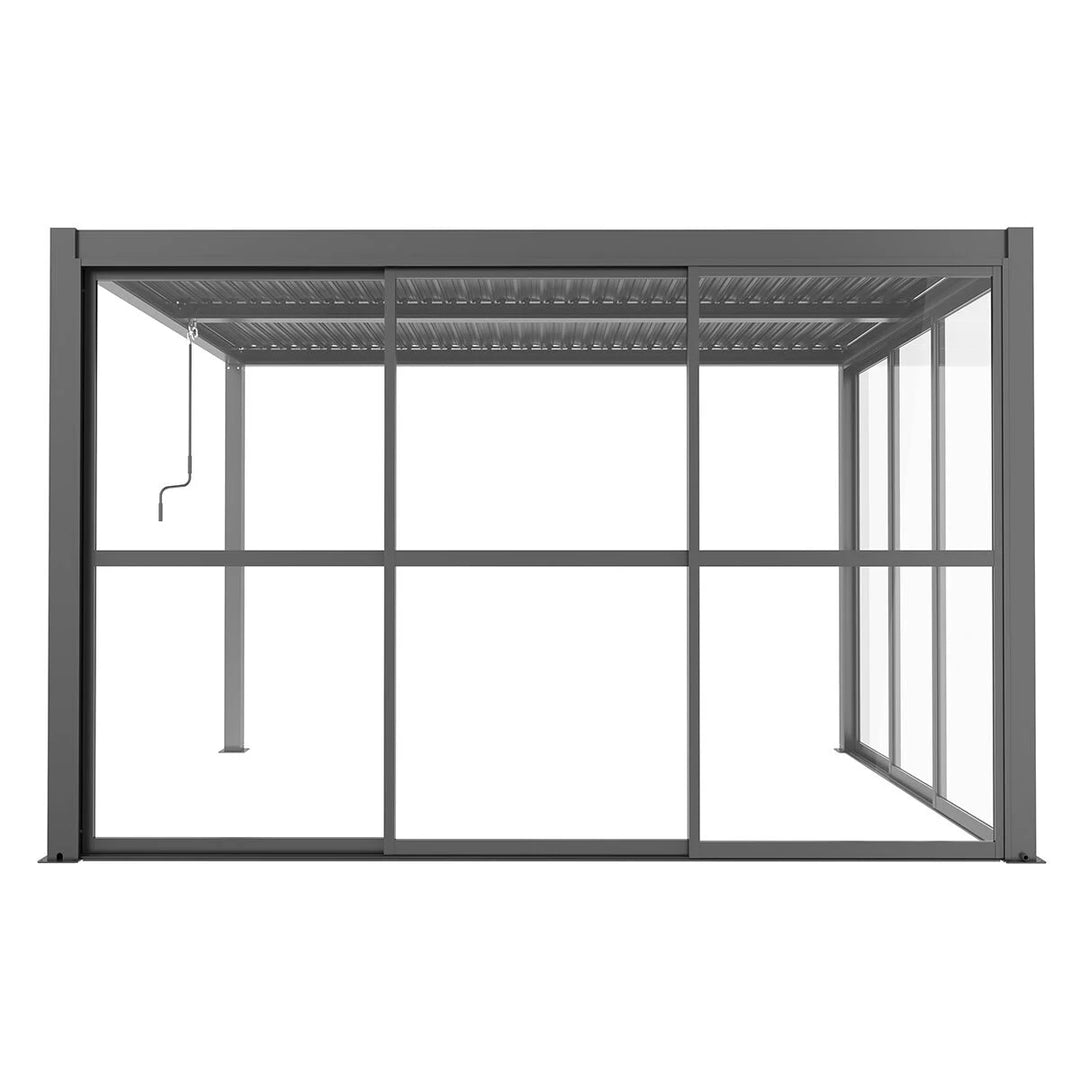 Maze - Como Pergola Sliding Transparent Doors 3m Side