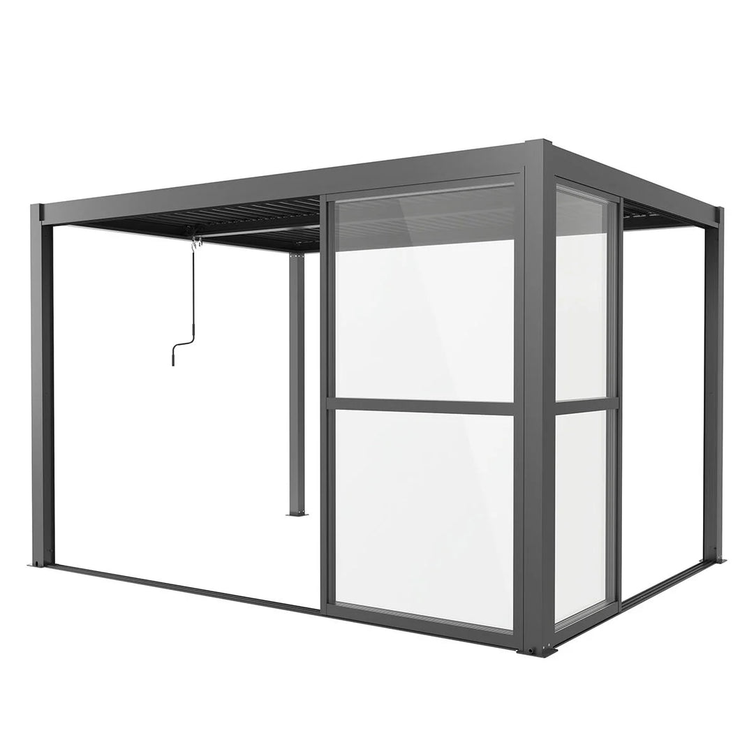 Maze - Como Pergola Sliding Transparent Doors 3m Side
