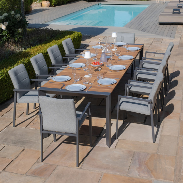 Jakarta Teak Rectangular Extending Dinning Table. 200/260/320cm